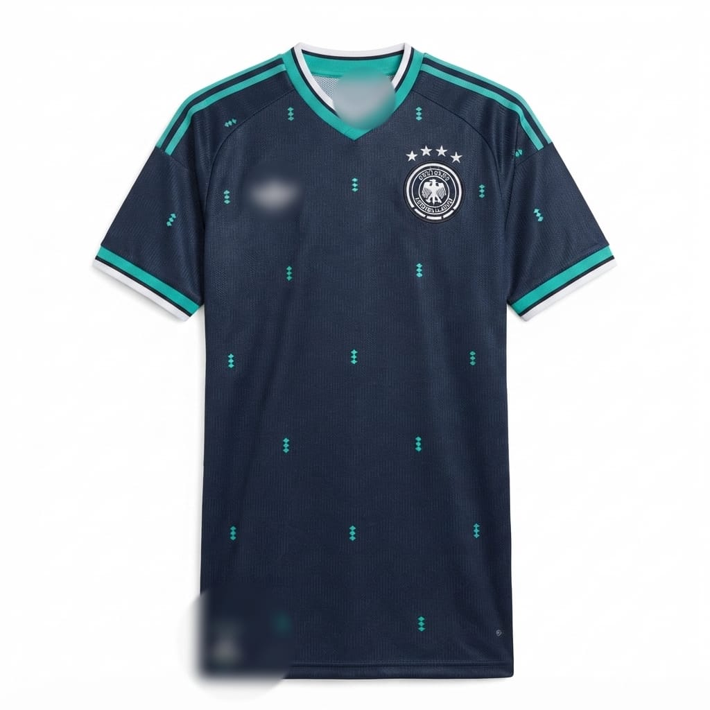 Germany away jersey with imported logos