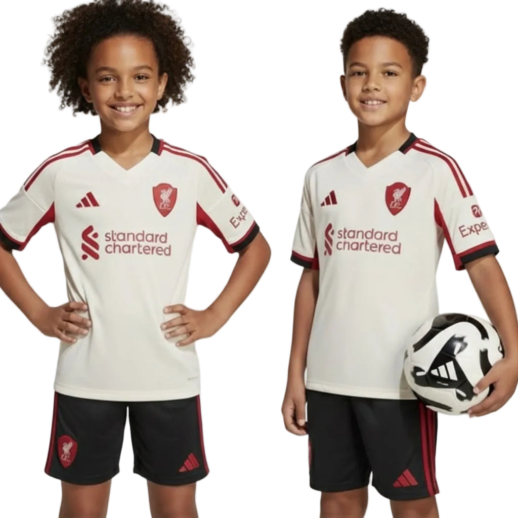 Liverpool Kids Away Kit 2025/2026 – Official Design & Premium Quality