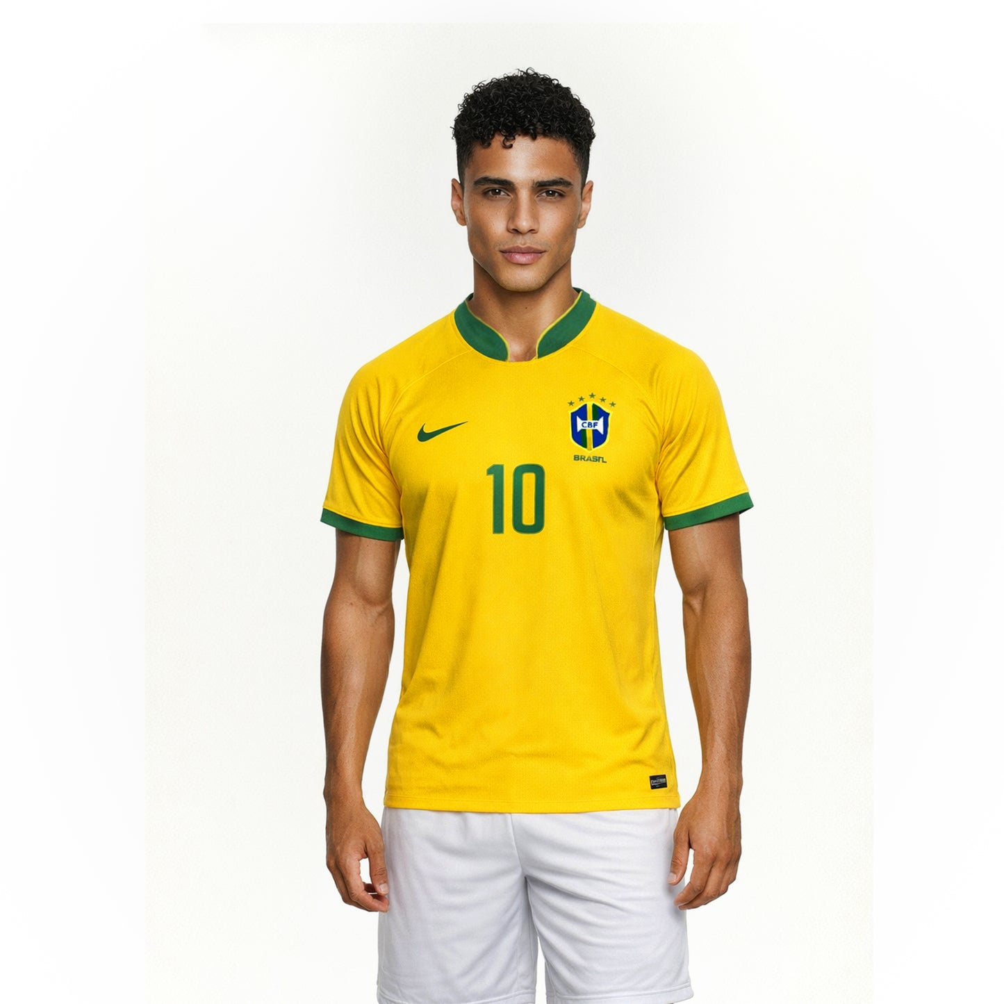 2006 Brazil Home Shirt - Ronaldinho #10