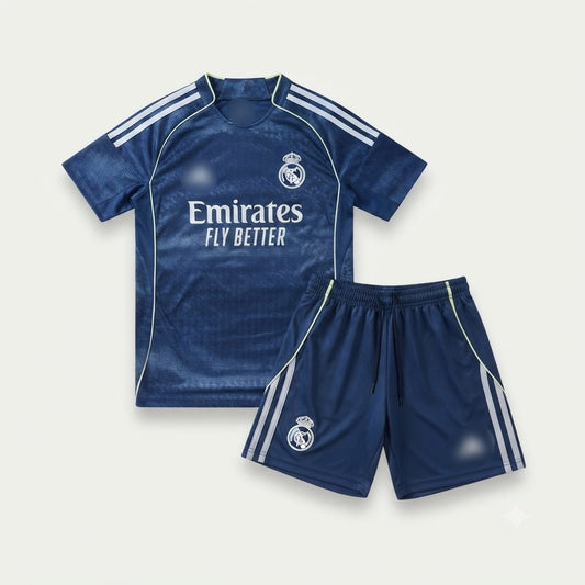 Real Madrid Kids Away Kit 2025/2026 – Stylish Official Design & Premium Quality imported kit