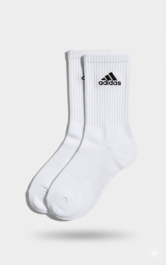 Adidas Cushioned Socks – Full Ankle Coverage & Padded Heel & Toe