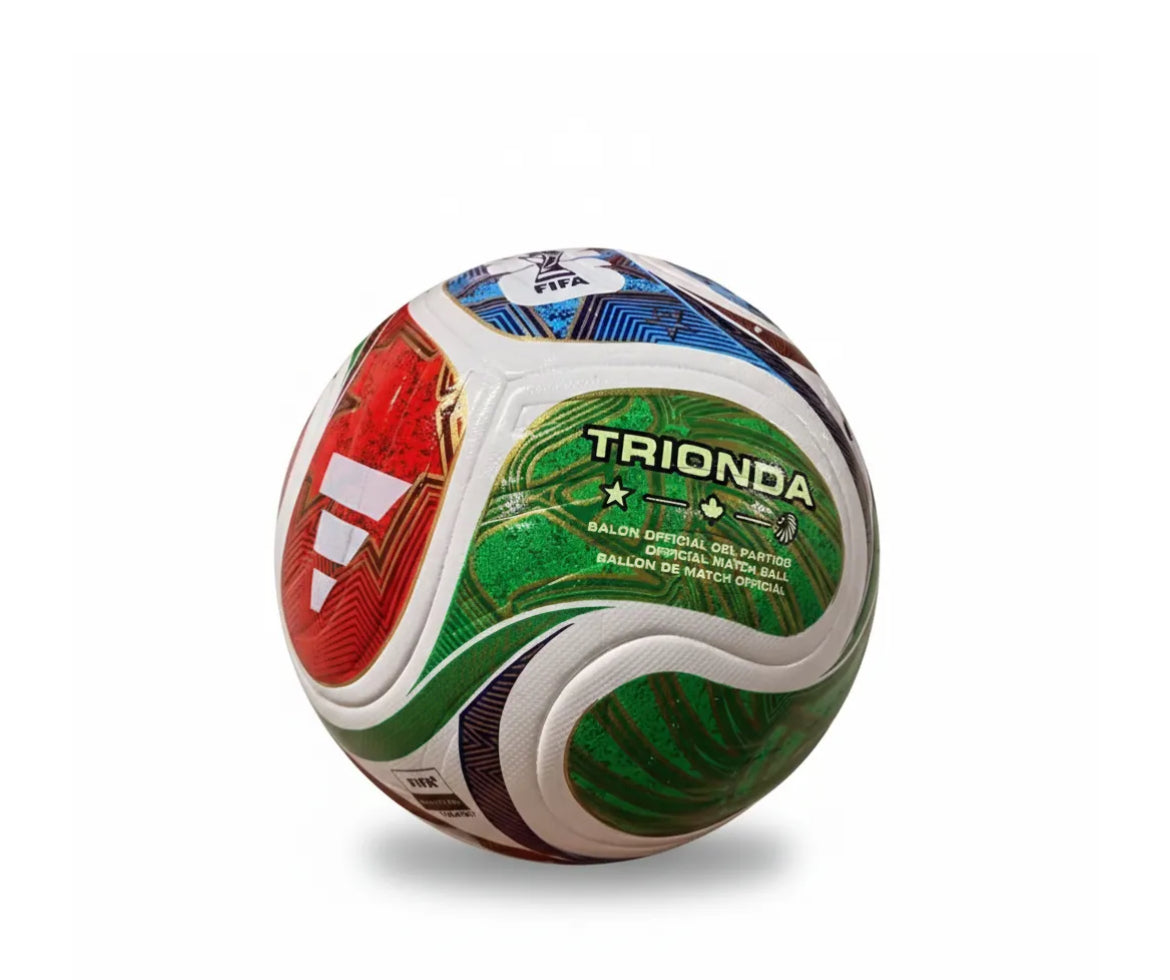 Trionda Competition FIFA World Cup 2026™ Soccer Ball - White/Blue/Red/Green Training Edition Size 5