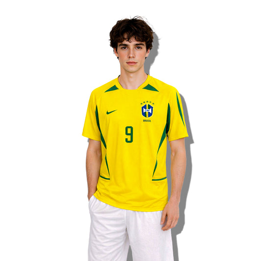 2002-04 Brazil Home Jersey- Ronaldo 9