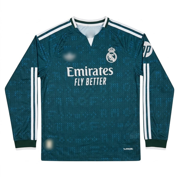 Real Madrid 26/27 Away Jersey Long Sleeve (Green)