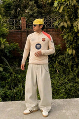Barcelona Beige Track Top